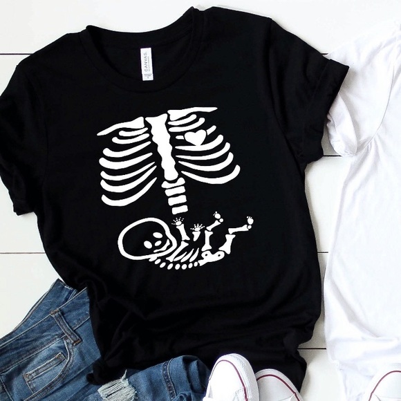 Tops - Halloween Pregnancy Announcement Shirt